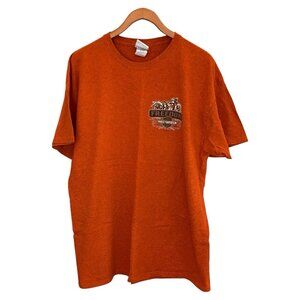 Harley Davidson Motor Cycles S/S T-Shirt XL Men's Orange Kingston Ontario Canada